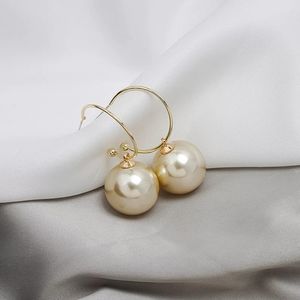 Big Pearl Drop Earrings